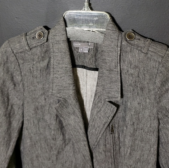VINCE Gray Stonewashed Blazer - Picture 3 of 5